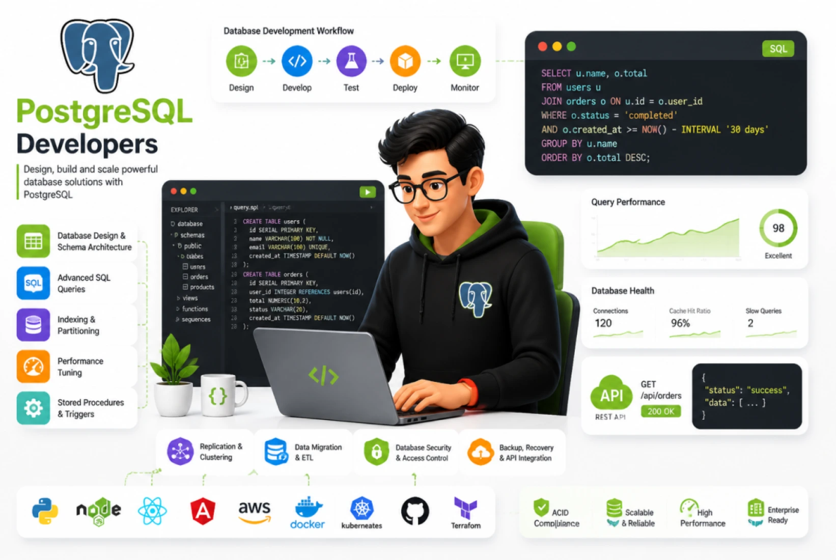 Hire PostgreSQL Developers